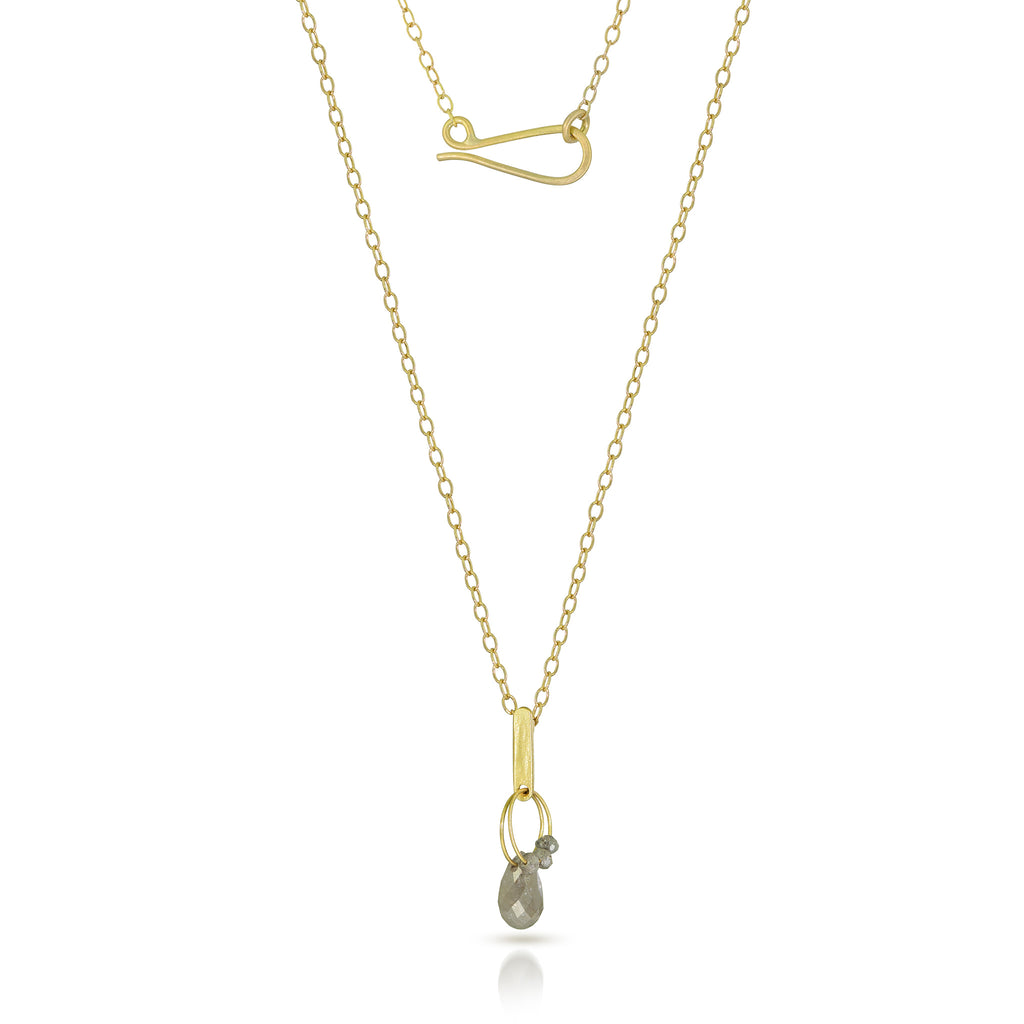 Mini Tangle Necklace - gray diamond – Heather Guidero Jewelry