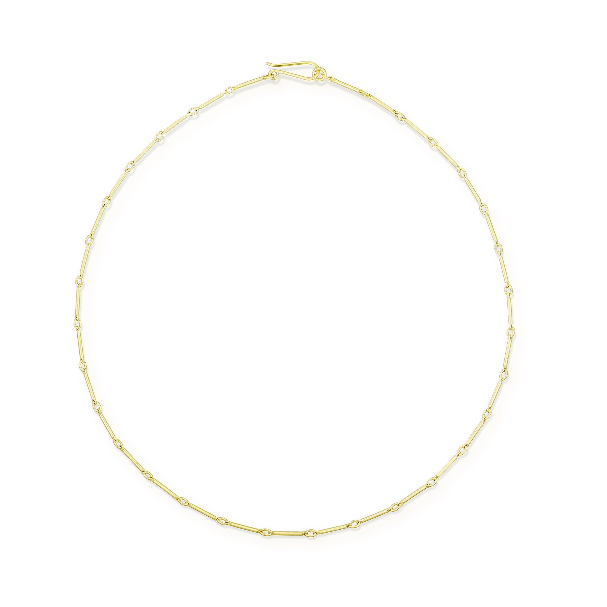 18k Gold Bar and Loop Chain – Heather Guidero Jewelry