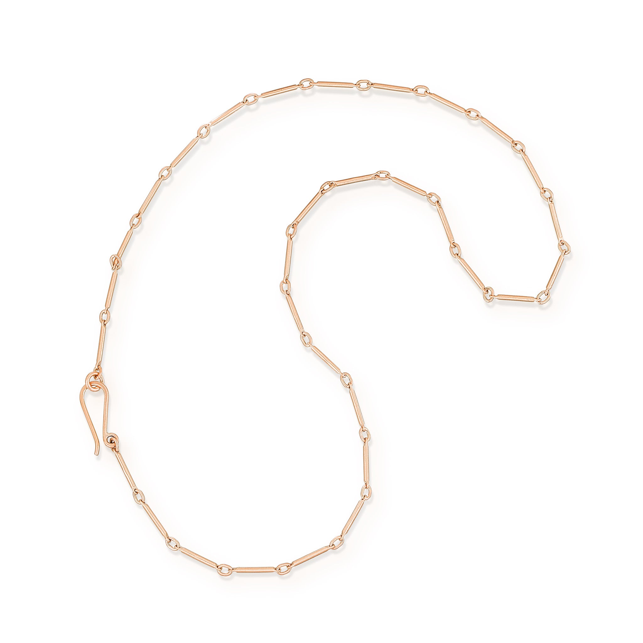 18k Gold Bar and Loop Chain – Heather Guidero Jewelry