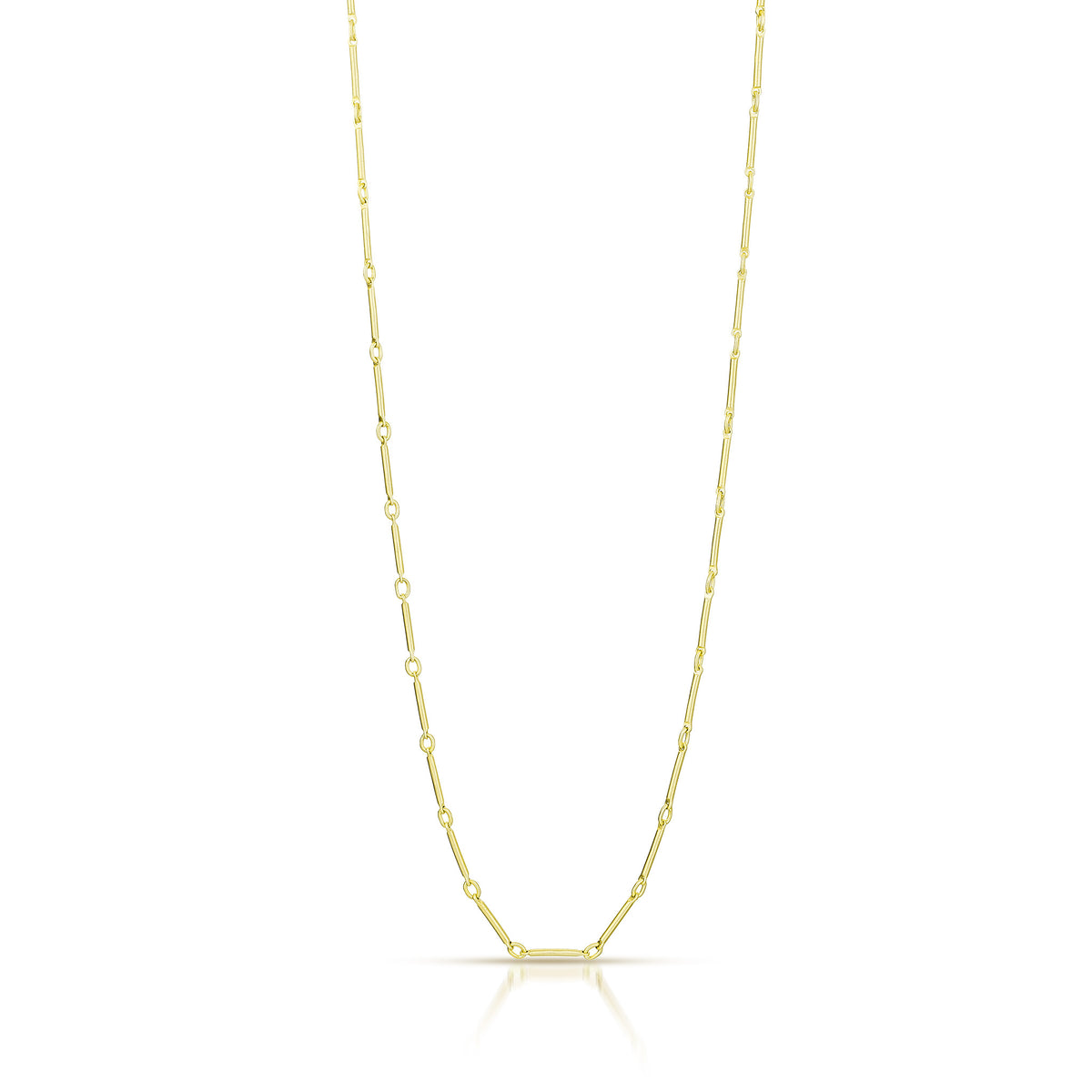 18k Gold Bar and Loop Chain – Heather Guidero Jewelry